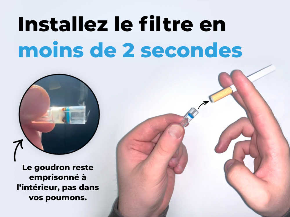 Filtre anti-goudron 100 pièces
