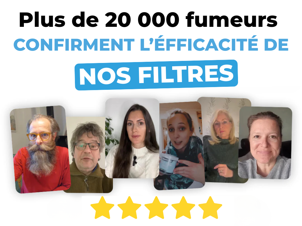 Filtre anti-goudron 100 pièces