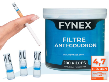 Filtre anti-goudron 100 pièces