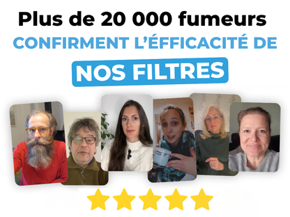 Filtre anti-goudron 100 pièces
